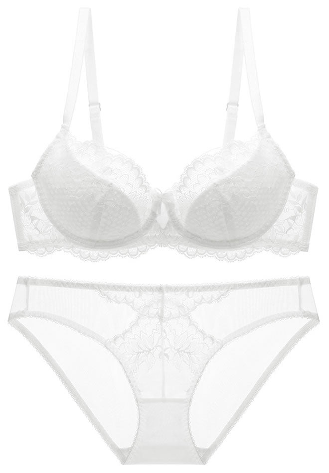 On The Daily Lace Underwire Bra & Thong Set