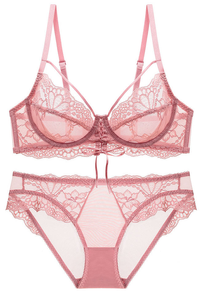 Flirty Feels Lace Underwire Bra & Thong Set