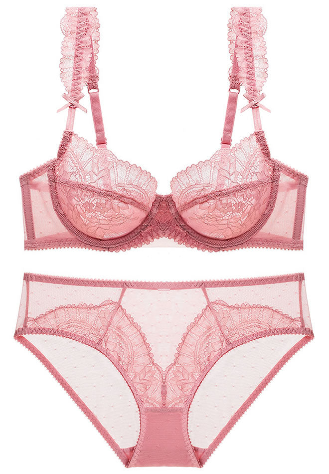 Everyday Lace Underwire Bra & Thong Set