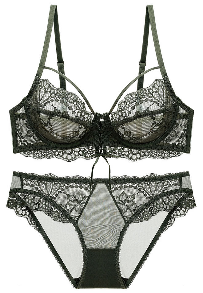Flirty Feels Lace Underwire Bra & Thong Set