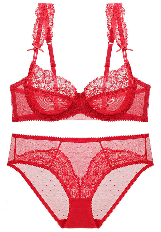 Everyday Lace Underwire Bra & Thong Set
